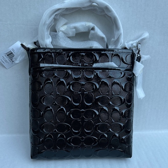 New COACH Kit Messenger Small Leather Crossbody Bag - Picture 1 of 8